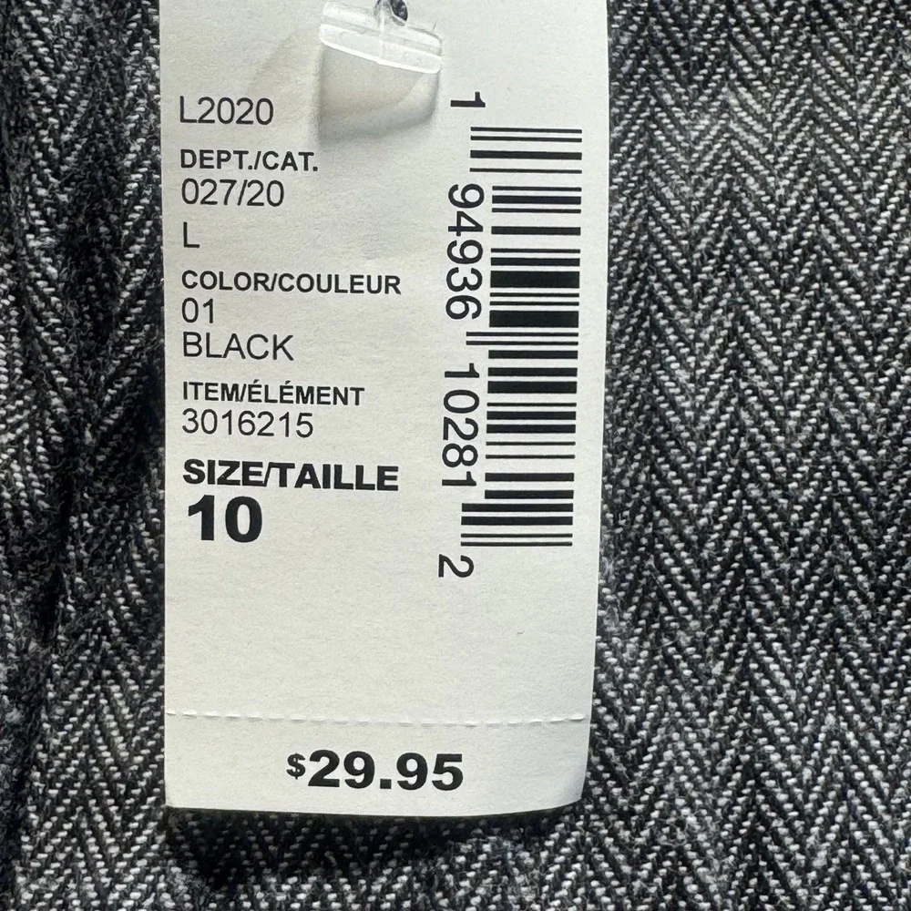 The Children's Place Dress Pants Boys Size 10 Black‎ Herringbone NWT